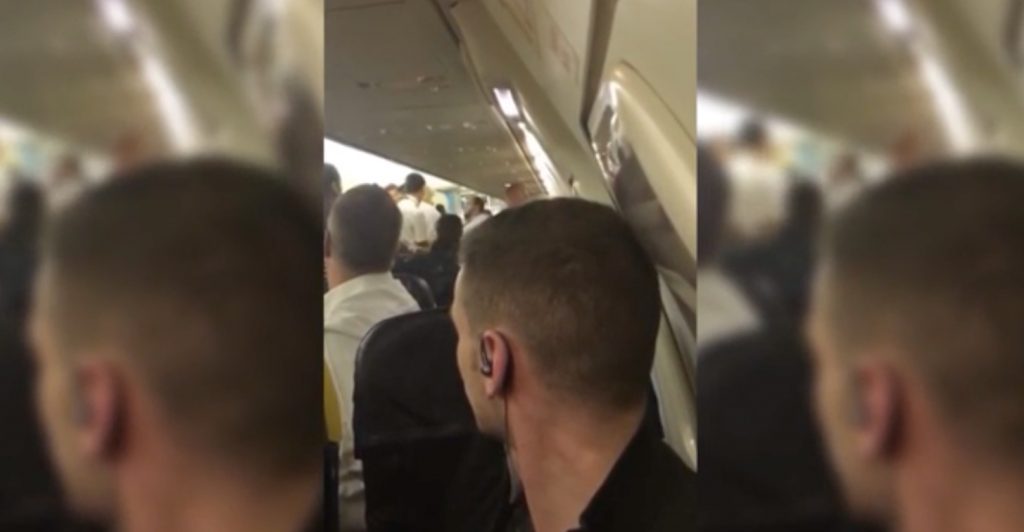 dispute dans l'avion