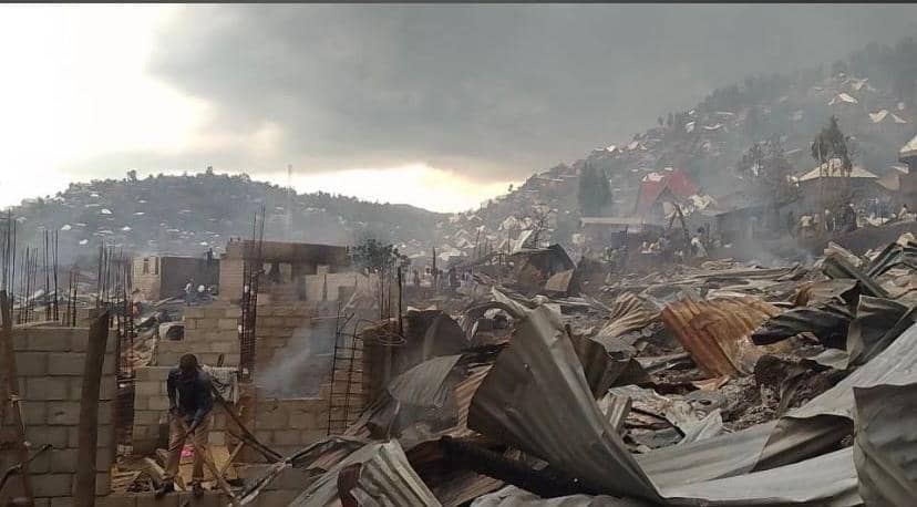 Bukavu : Plus de 300 maisons réduites en cendres dans un incendie à Bagira