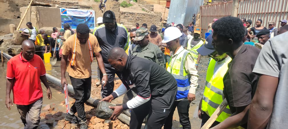 Kadutu : Lancement officiel des travaux de modernisation de la source d’eau naturelle de FUNU