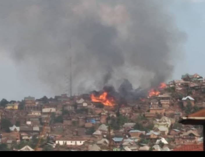 Bukavu : Les flammes engloutissent successivement trois maisons à Karhale