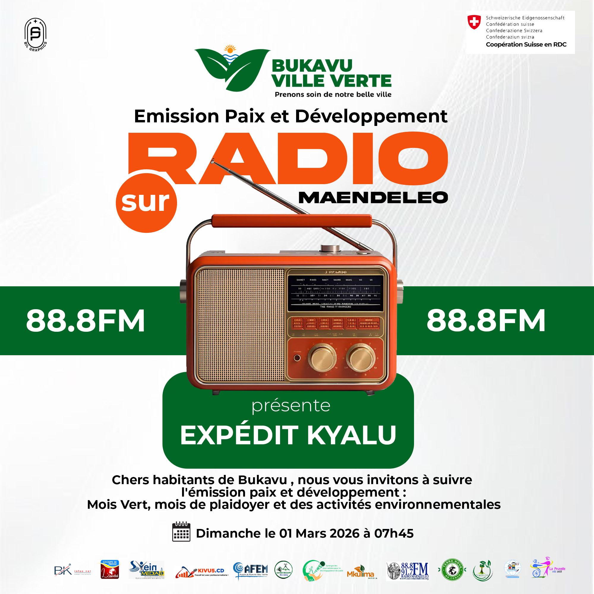 Bukavu : La campagne « Mois Vert » est désormais lancée