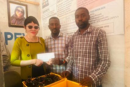 Bukavu : L’asbl OIPEVA  remercie l’Ong  JENGA TUMAINI/KASHUSHA pour le  don de lunettes de protection et de crème solaire