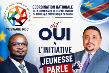 RDC : COSWABE soutient l’initiative « JEUNESSE PARLE » et mobilise l’espace swahiliphone pour le débat constitutionnel